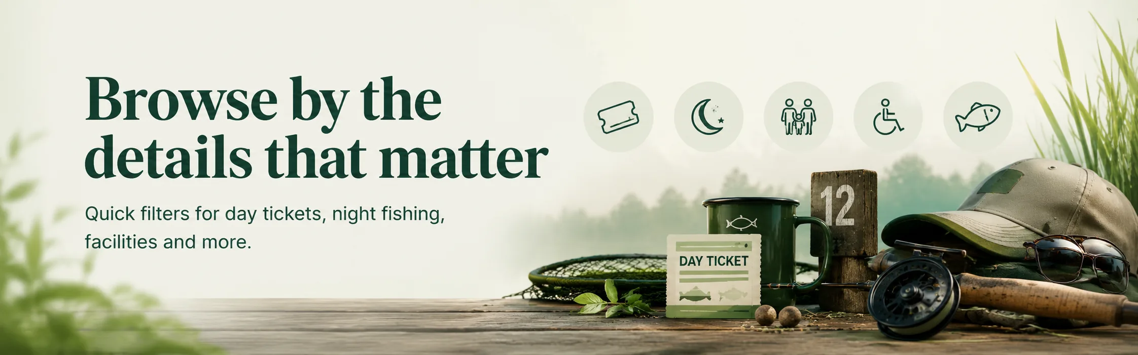 Browse by the details that matter quick filters banner